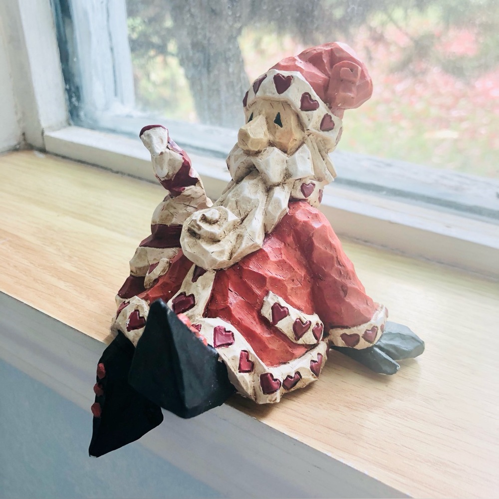 House of Lloyd Folksy Claus Stocking Holder with Box Christmas
